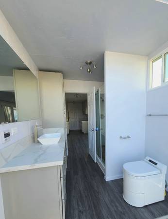 Custom space and Individualized Solution with toilet and shower