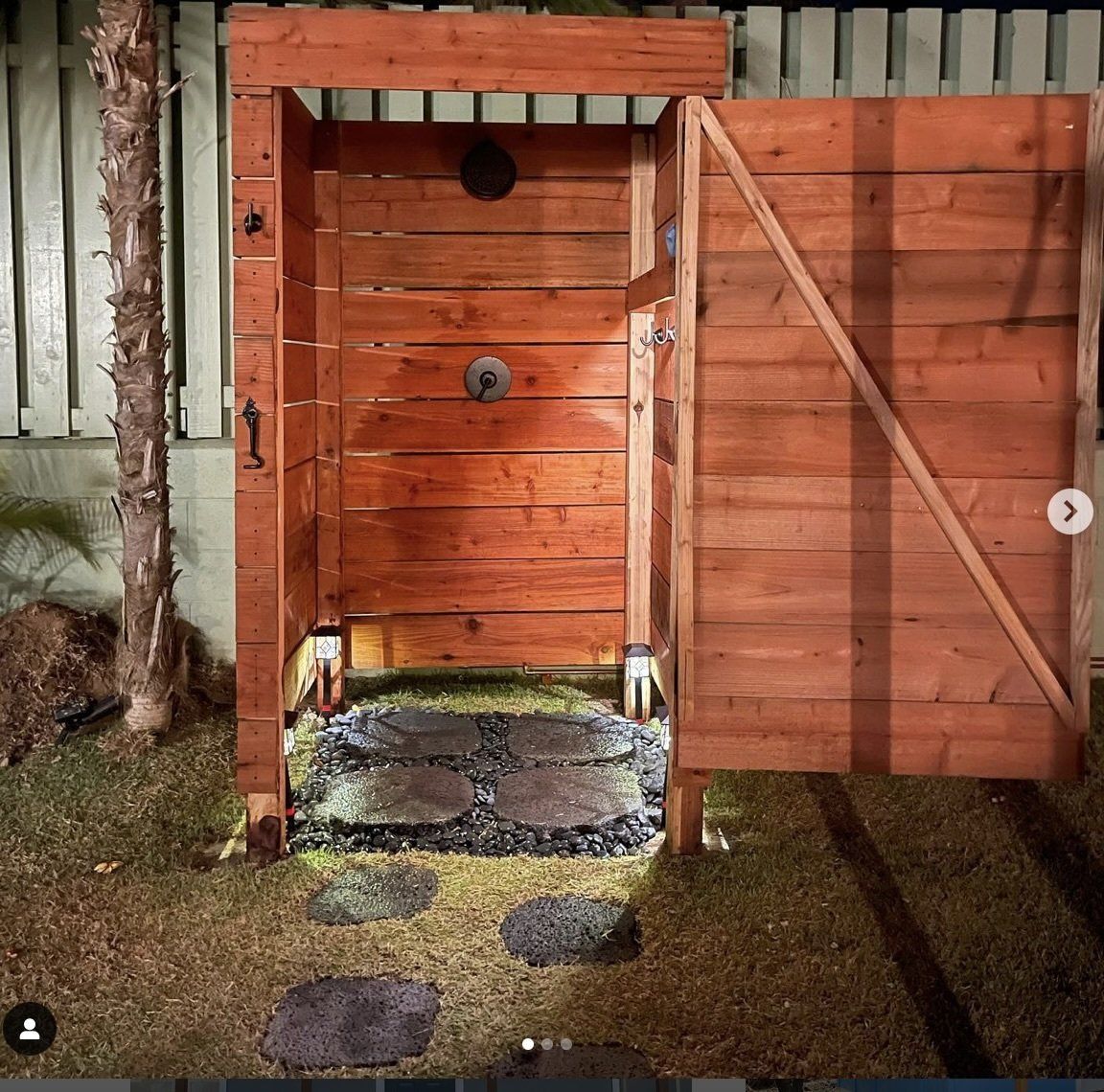 Studio Shed with custom wood paneling