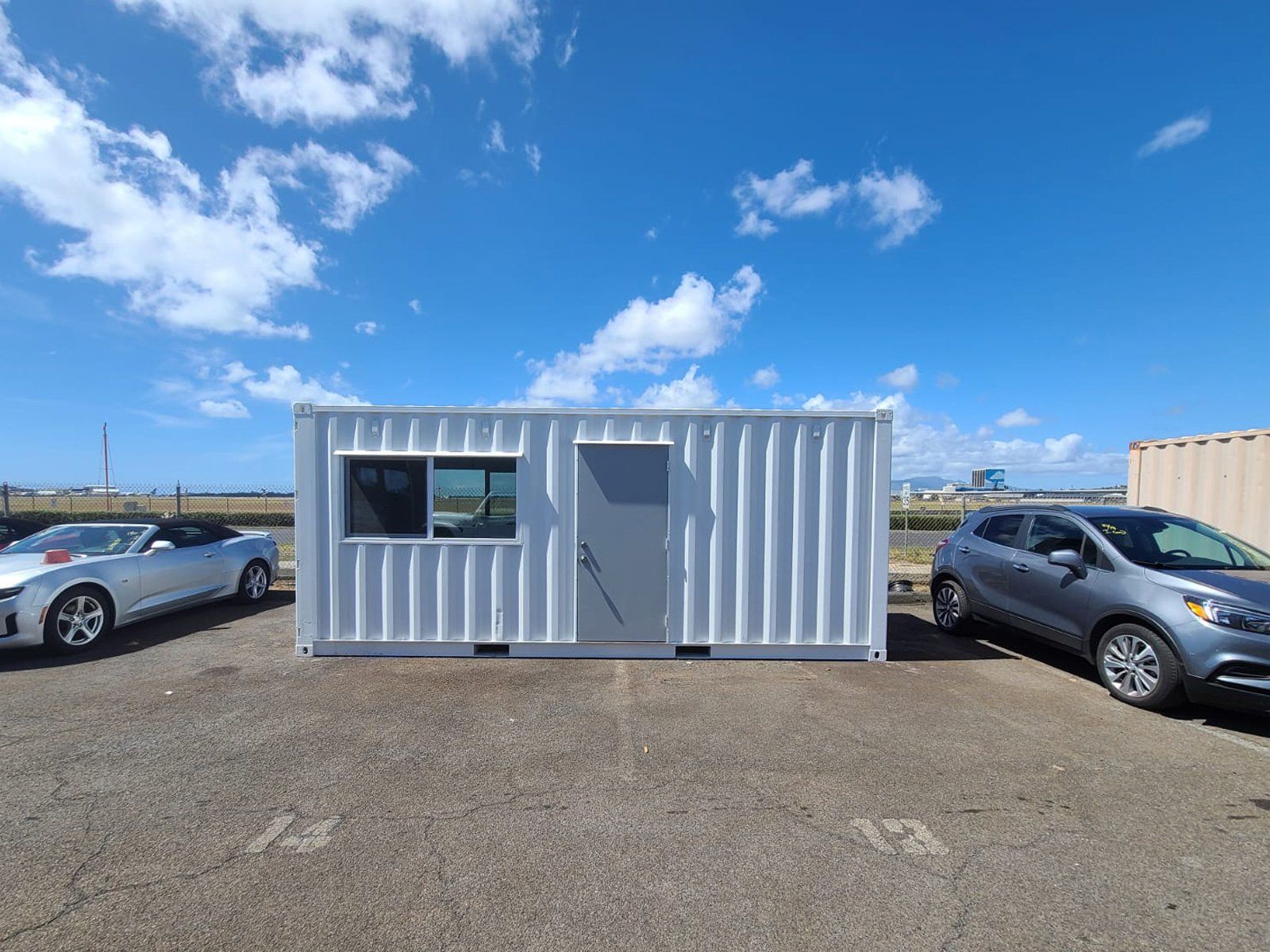 Break Room for Hertz Rental Car showing exterior front door and window