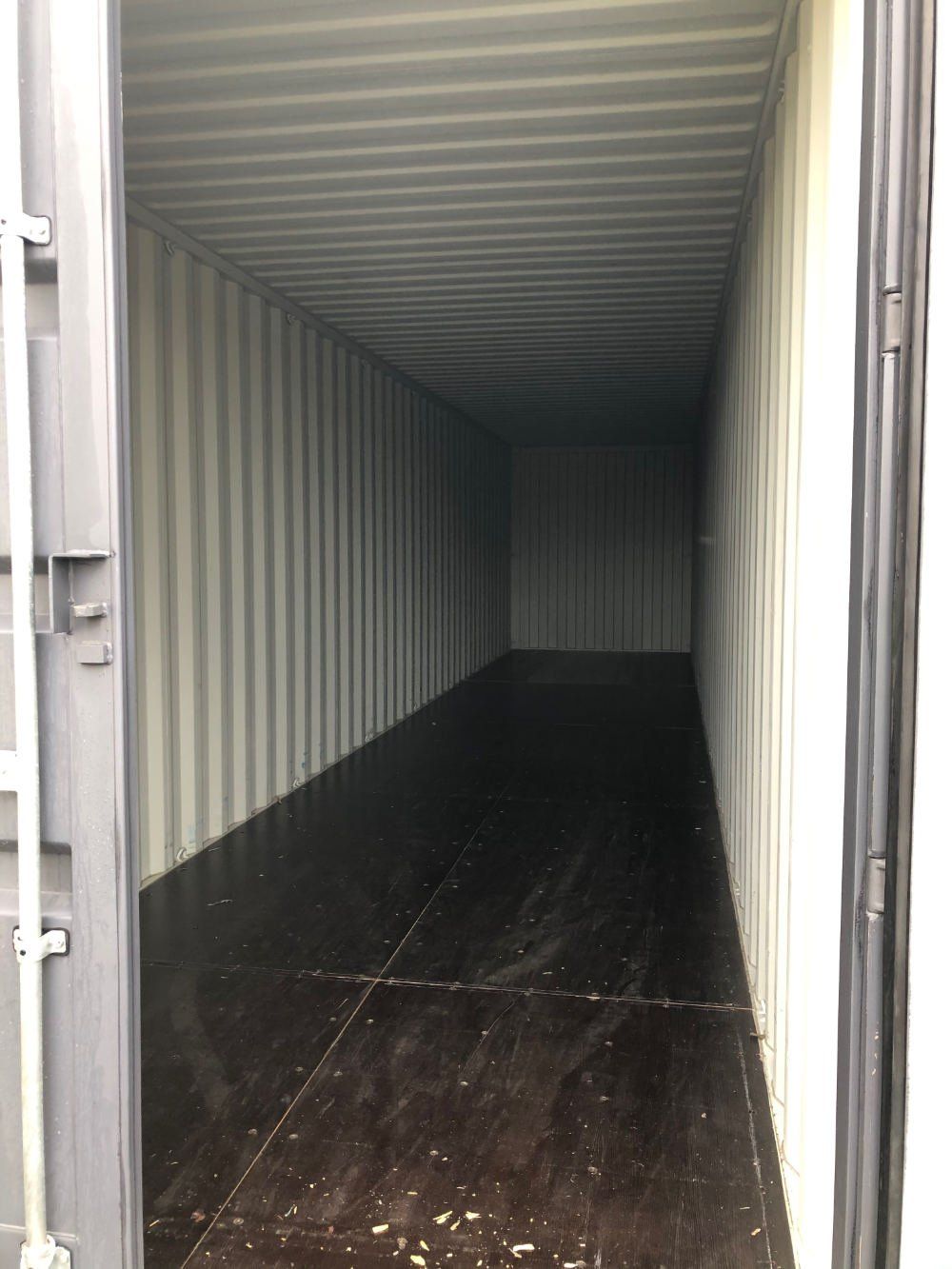 New (One Trip) 40' High Cube Shipping Container interior