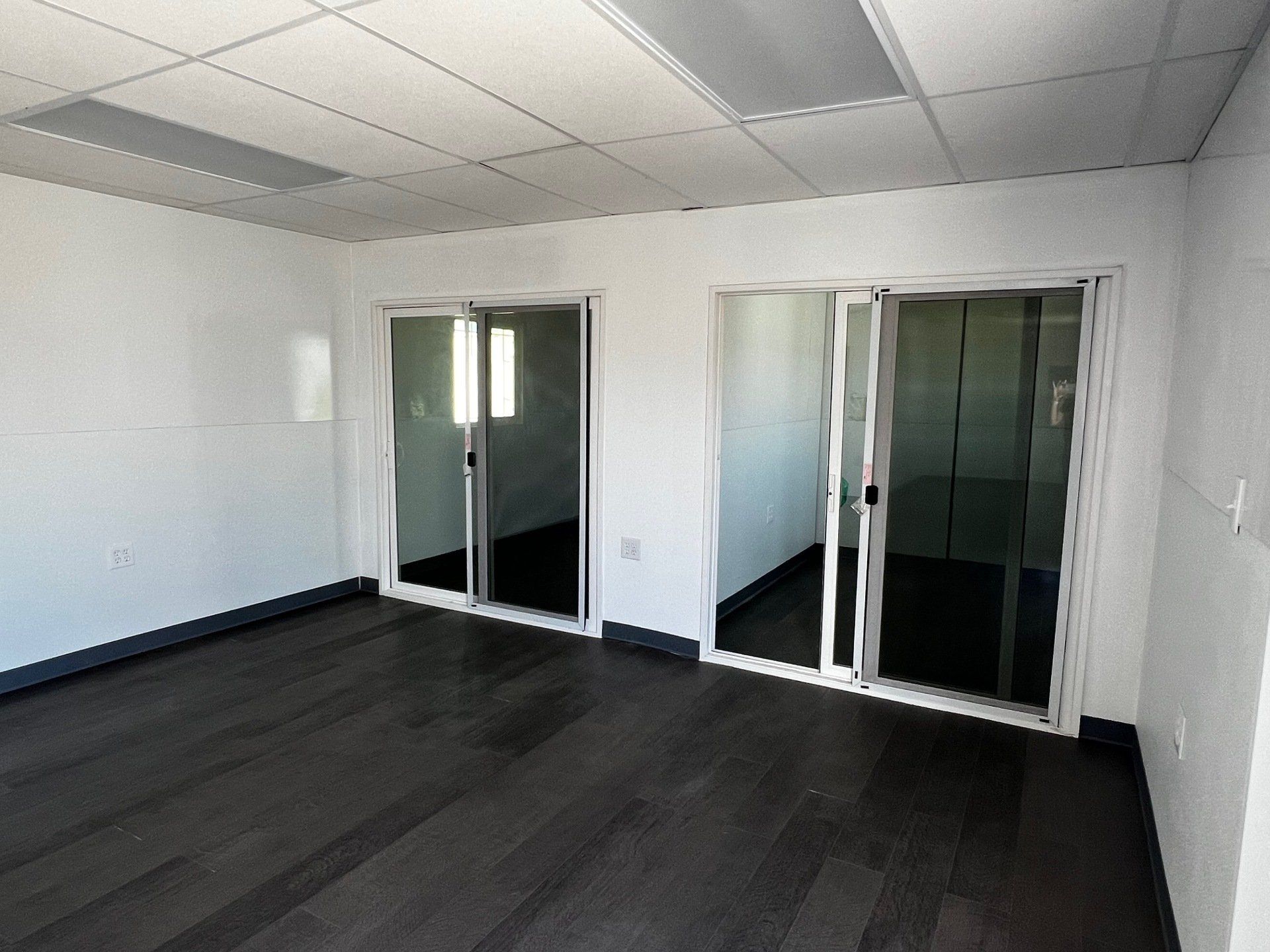 Multiple-Wide Office and Custom Space with double sliding doors