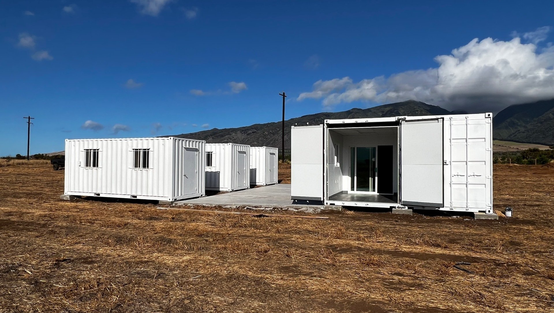 BayWe r.e. Solar + Storage Project showing office installed on site