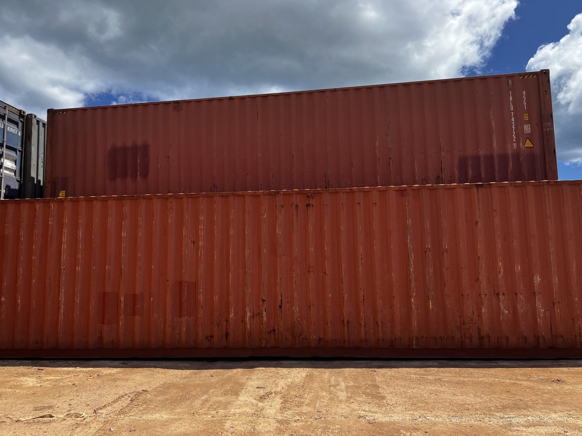 Used 40' Standard Height Shipping Container exterior