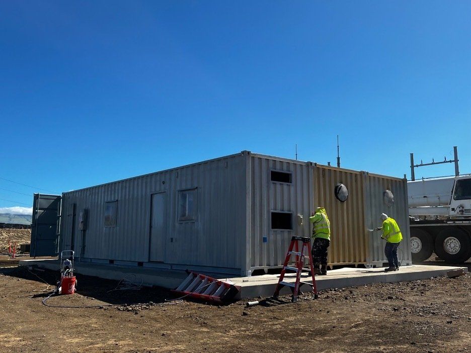 A triple wide custom container office in Waikoloa, Hawai'i
