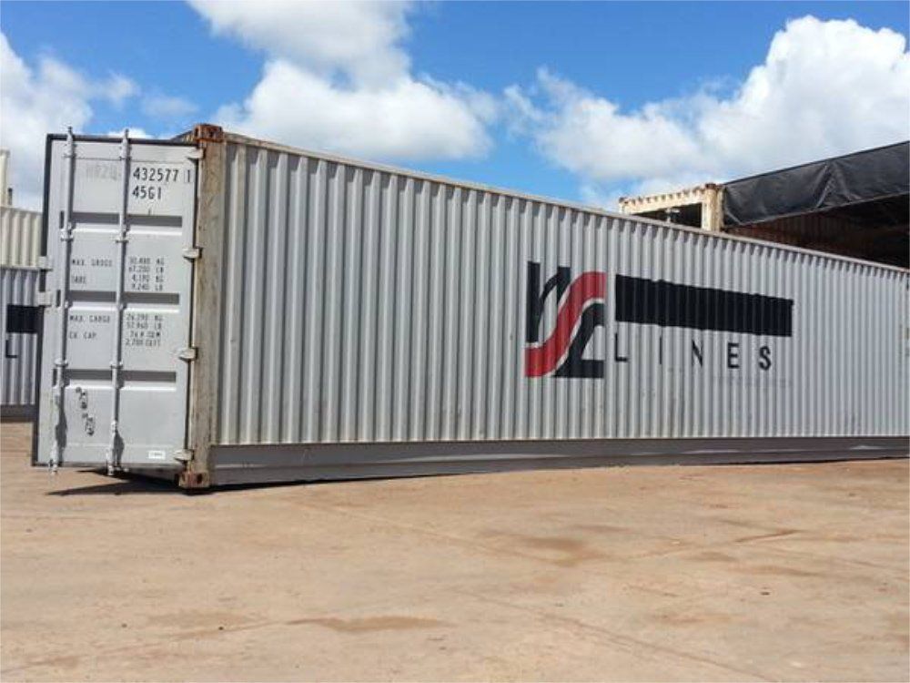 45' Used High Cube Shipping Container exterior