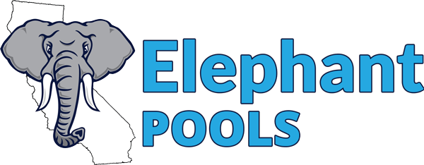 Elephant Pools logo with gray elephant and blue text on white background