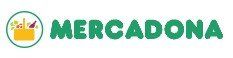 Se muestra un logotipo de Mercadona sobre un fondo blanco.