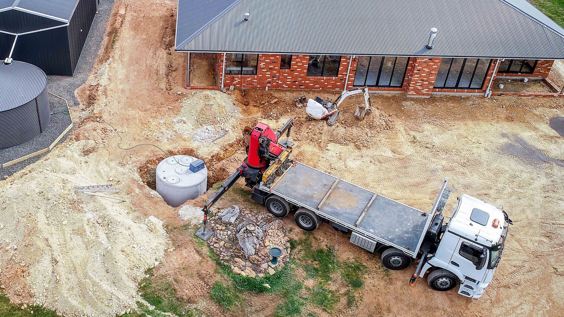 Residential House Being Built — Leicester, NC — Mike Septic Tank Services Residential House Being Built — Leicester, NC — Mike Septic Tank Services