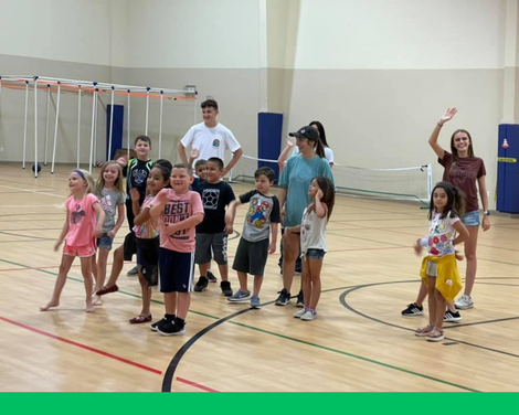 First Baptist Kids in our gym playing a game