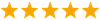 Five gold stars in a row