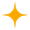 White sparkle icon on a black background