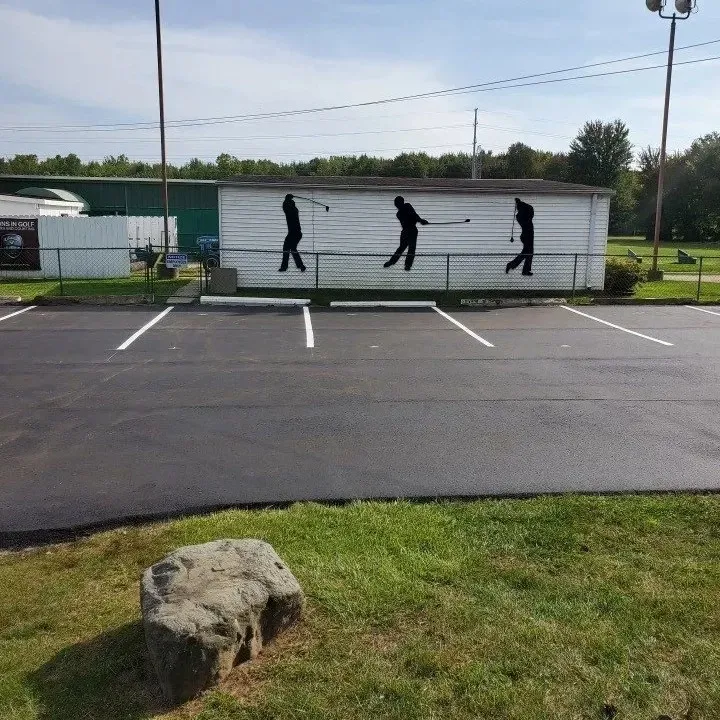 Parking lot asphalt paving, DJs Paving, Canton, MI.