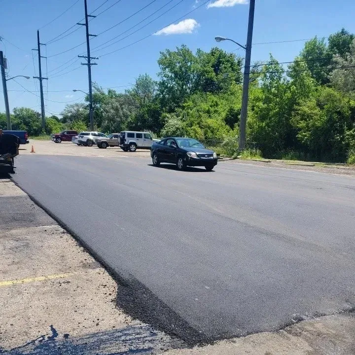 Blacktop asphalt paving, DJs Paving, Canton, MI.