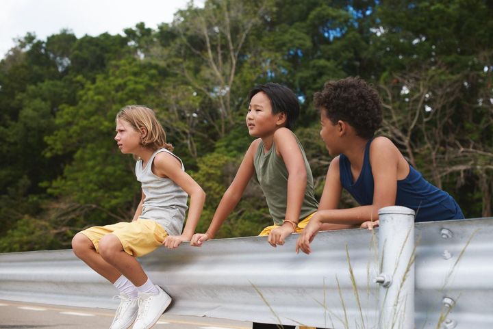 group of diverse children