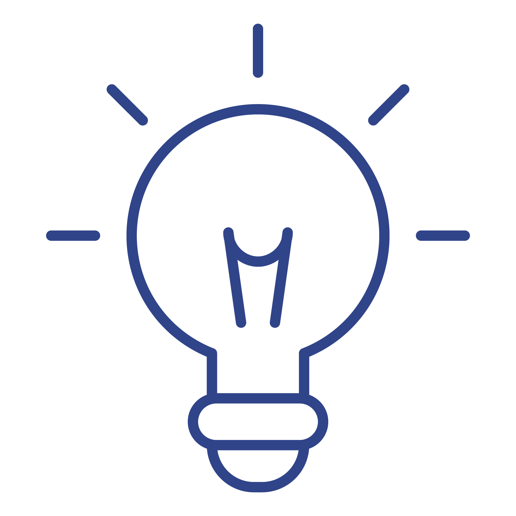 Light bulb line drawing