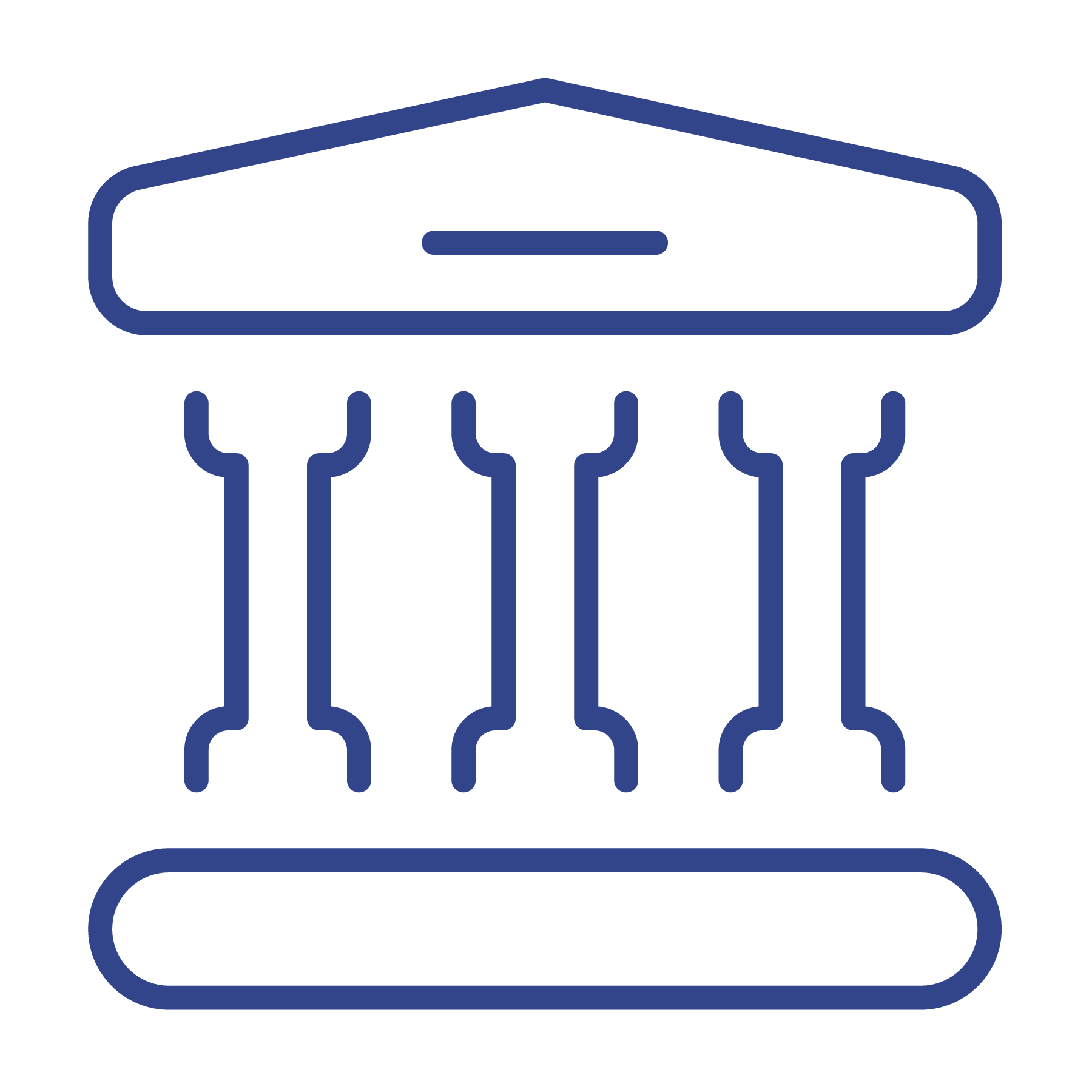 Greek architecture concept logo