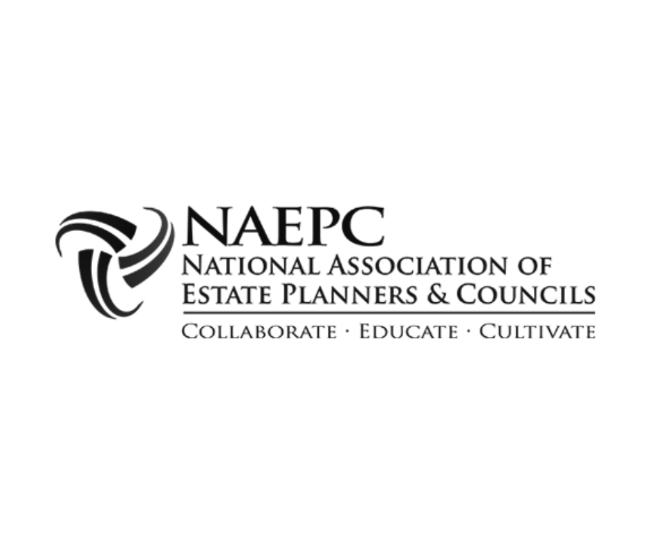 Logo for the National Association of Estate Planners & Councils; abstract symbol and text 