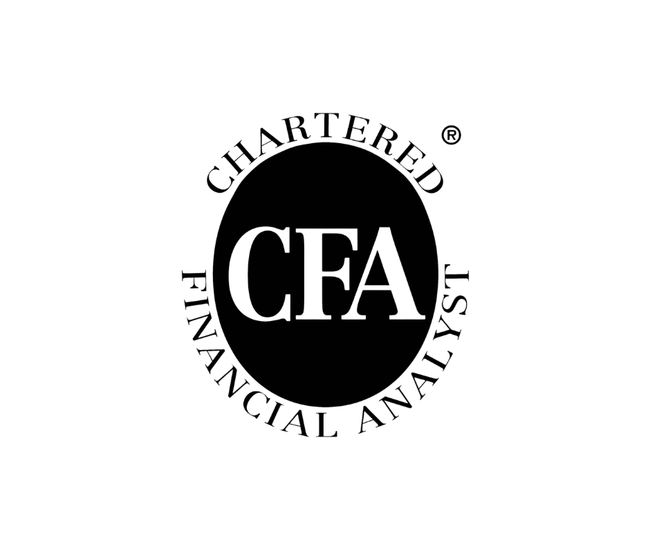 CFA charter mark: Black circle with 
