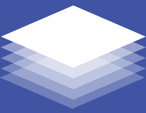 Abstract layered blue graphic