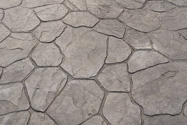 stamped and colored concrete patio in the Valley