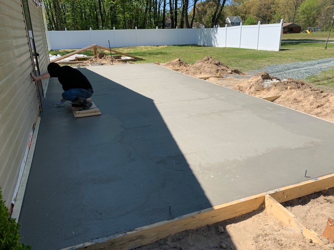 Poured Concrete Patio Contractor