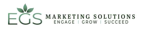 The logo for egs marketing solutions engage grow succeed