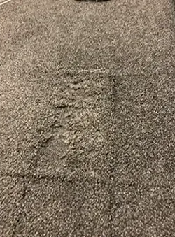 Before carpet repair