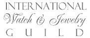 The logo for the international watch and jewelry guild.