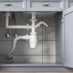 pipes under the sink