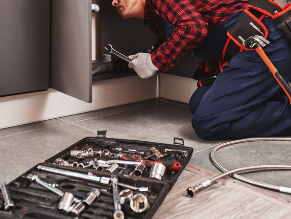 repairing washbasin
