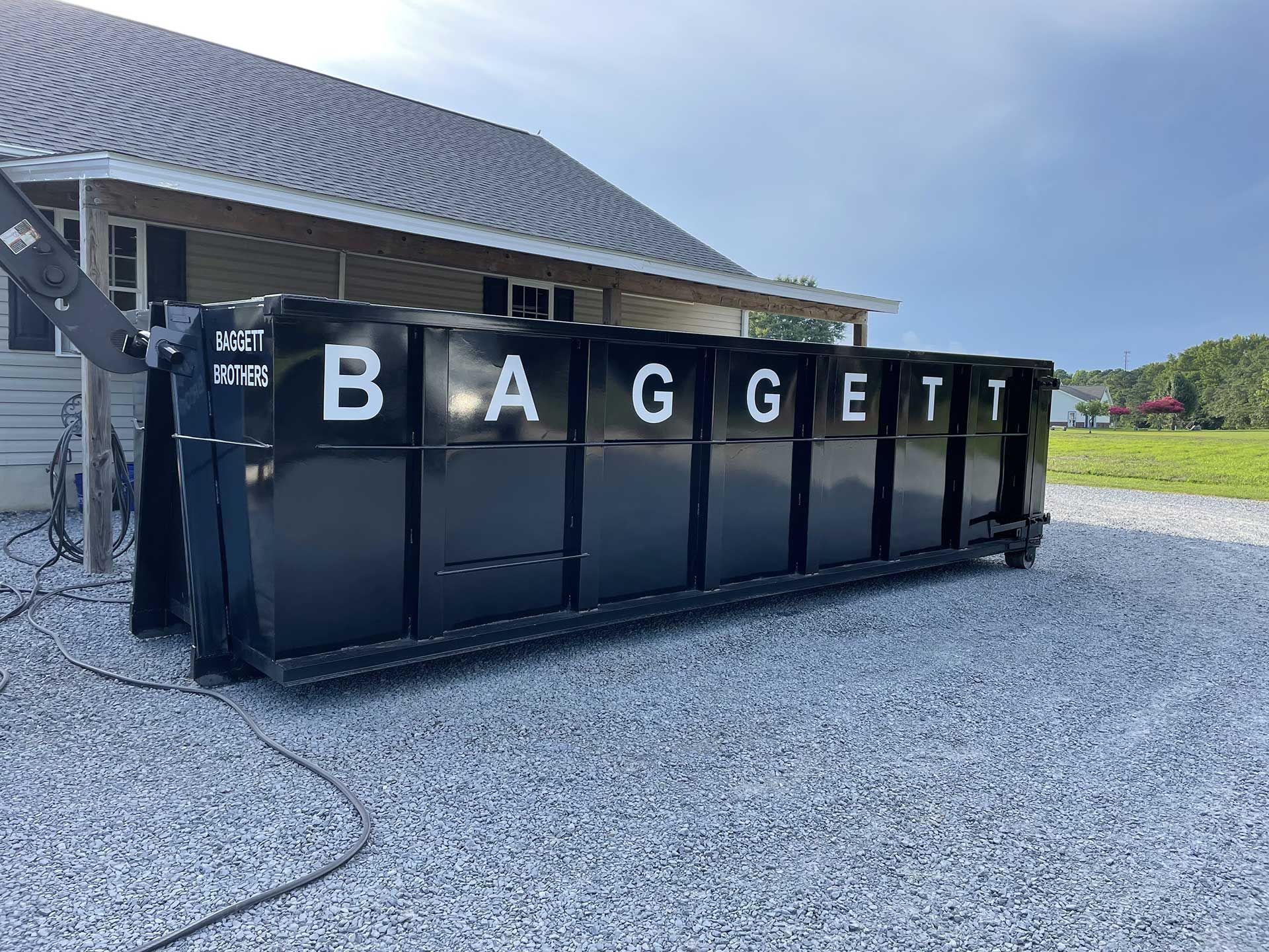 30 Yard Dumpster Baggett Brothers Contracting Raleigh, Cary