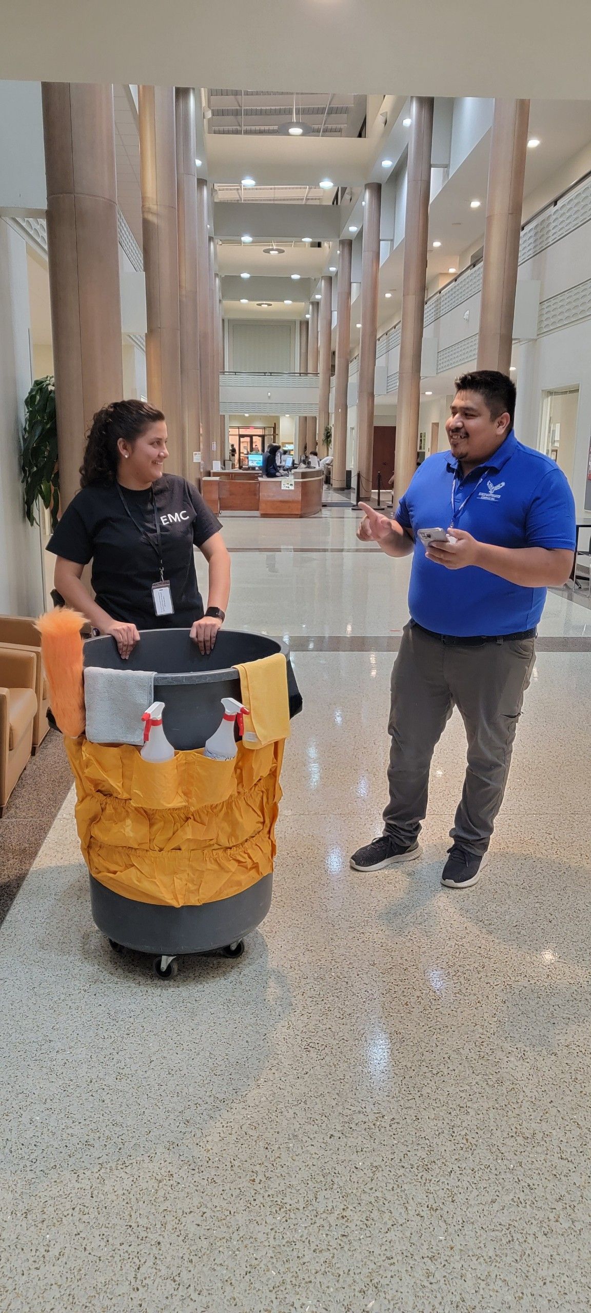 Eagle Maintenance team member on-site at a North Texas commercial facility