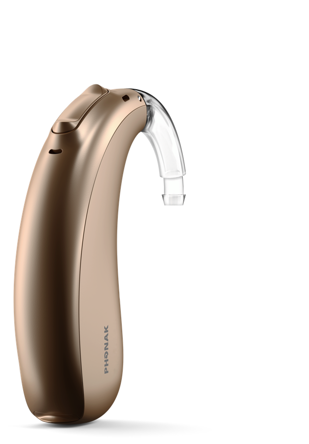 Audífono Phonak Naída, retroauricular de potencia
