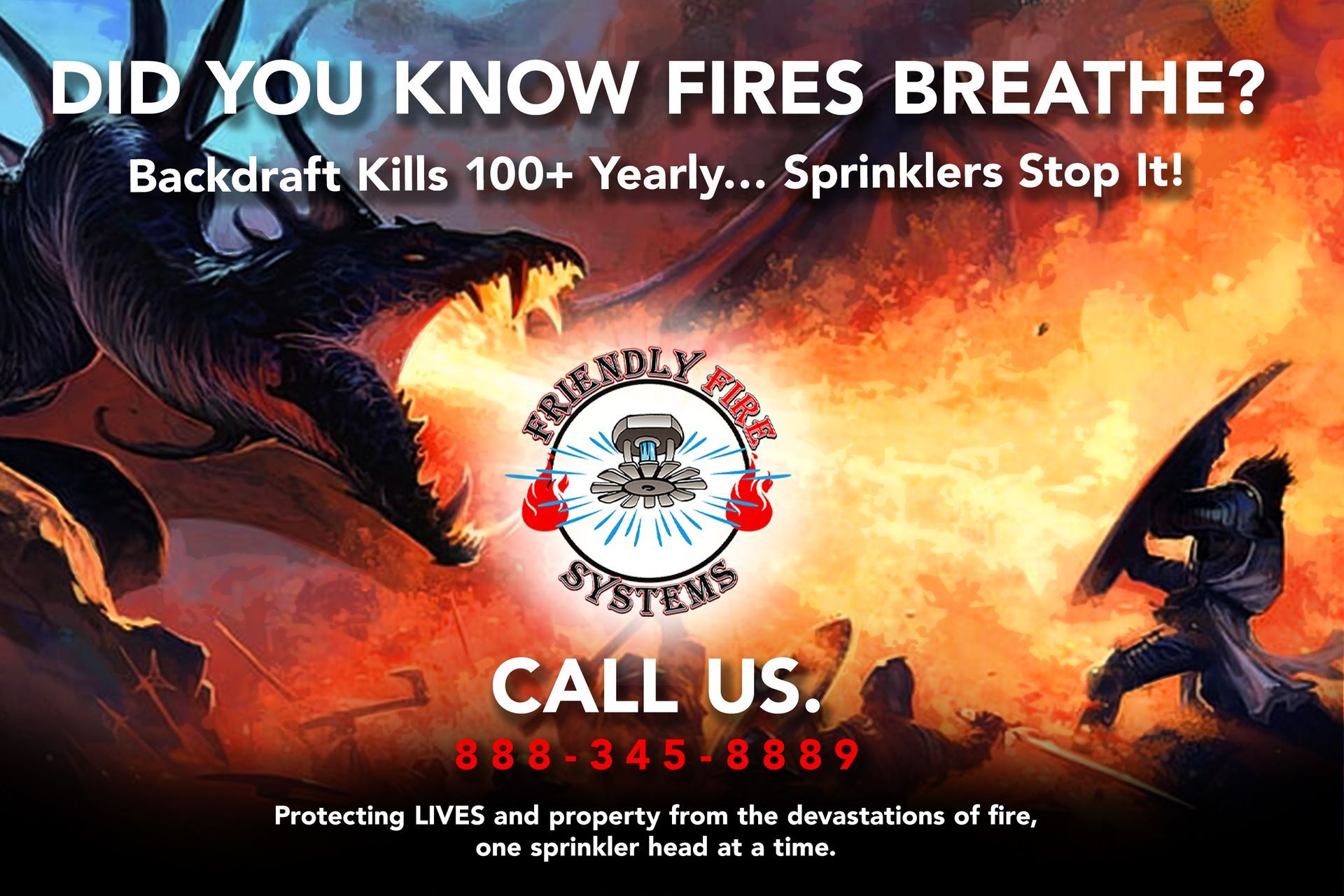 A poster that says did you know fires breathe