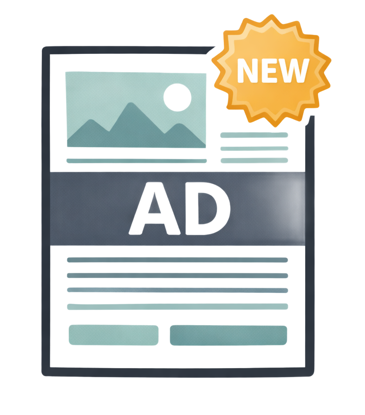 Advertisement with 