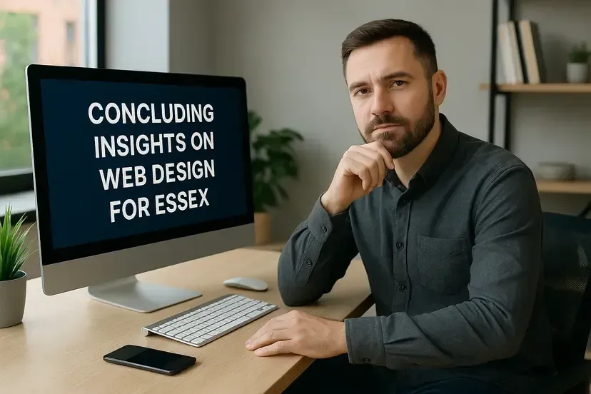 Man sitting at a desk with a computer displaying
