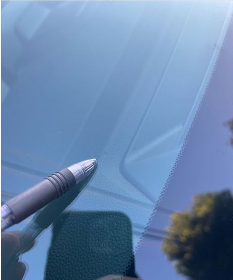 After windshield rock chip repair in San Marcos, CA