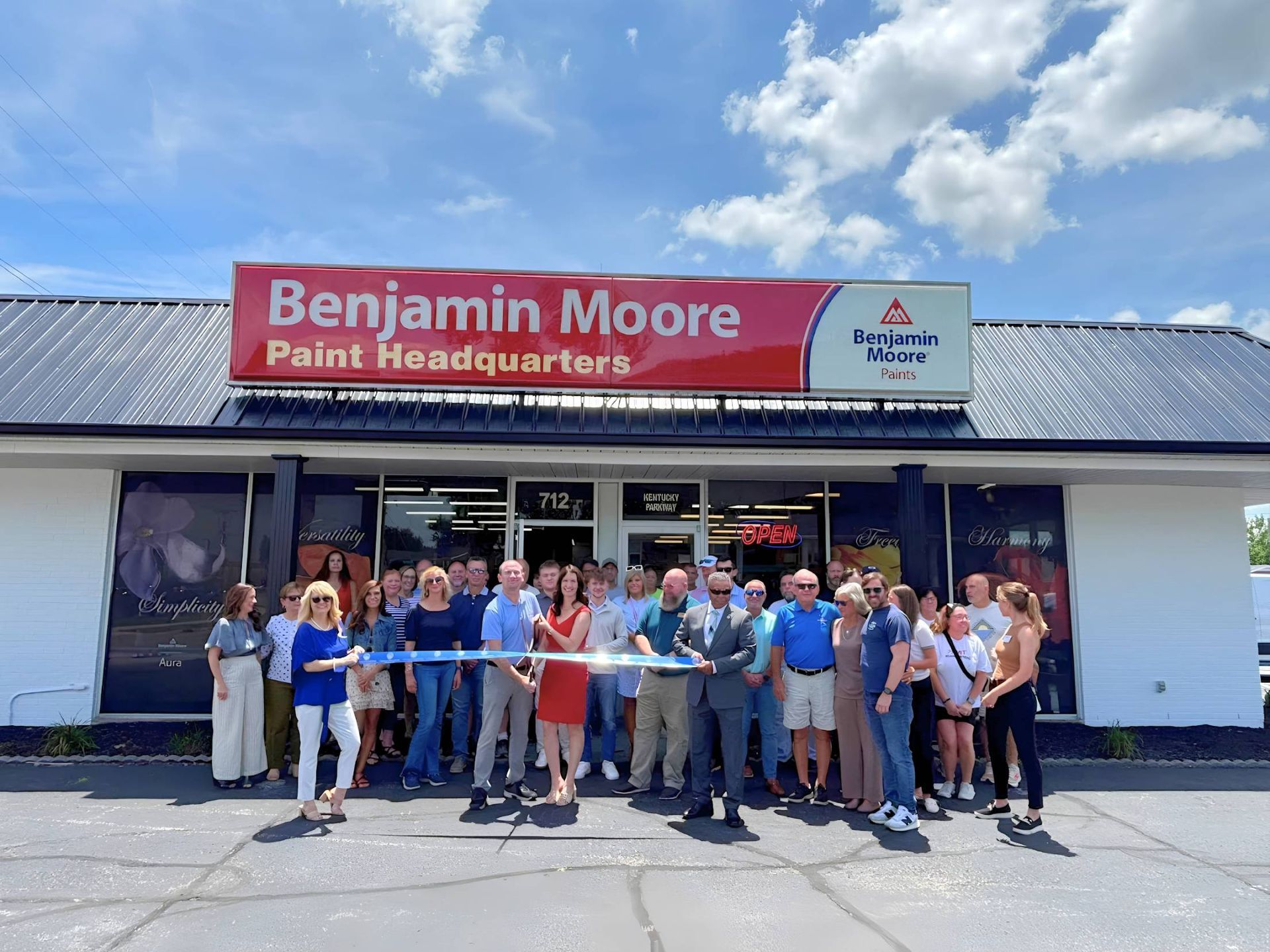 Ribbon-cutting of Paint Headquarters, the Benjamin Moore Paint Store in Owensboro, KY