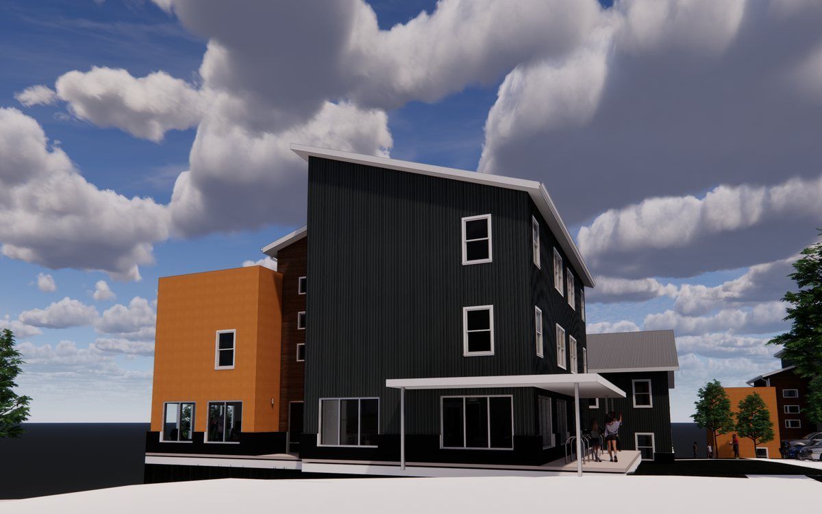 Architect's rendering of Promise Place, Building B.