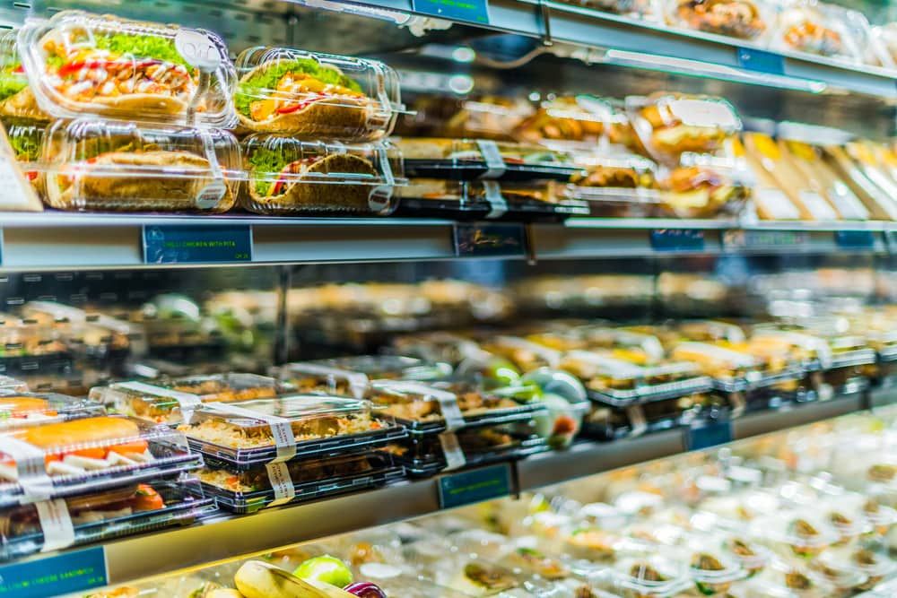 A Refrigerated Display Filled With Packaged Sandwiches — Noosa Refrigeration & Air-conditioning in Gympie, QLD