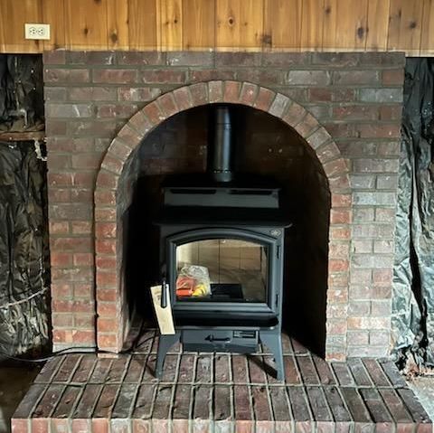 Wood stove installation in Portland, OR Wood stove installation in Portland, OR