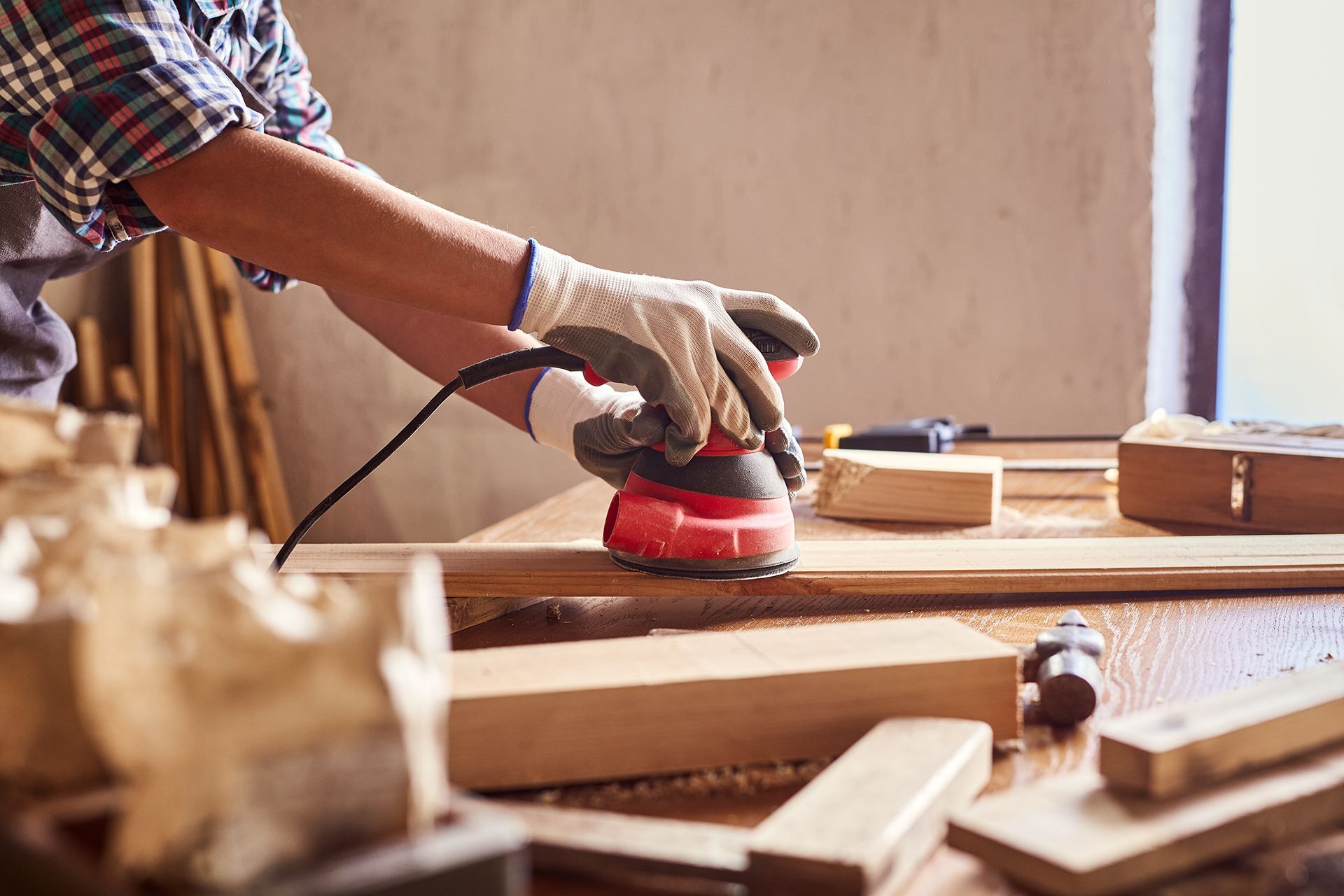 Sanding a Wood