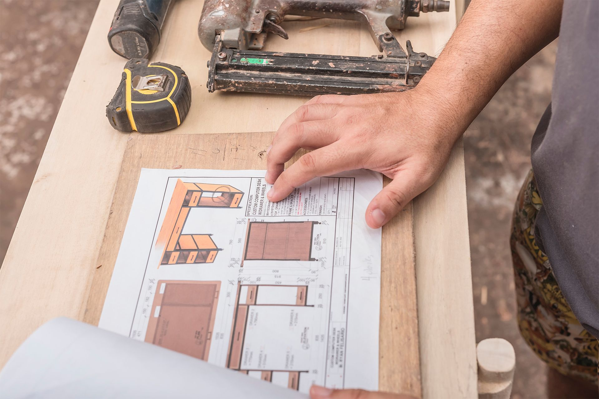 Custom Cabinet Design Blueprint