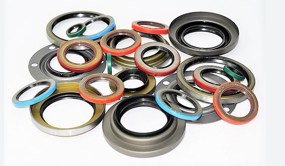 Assortment of various oil seals with different colors and sizes, likely for mechanical applications.— Mid Coast Bearing Centre in Bulahdelah, NSW