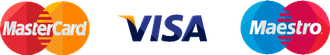 Mastercard and visa logos on a white background