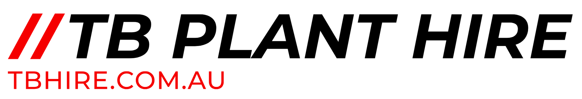 TB Plant Hire with white background with black text - Perth Equipment Hire