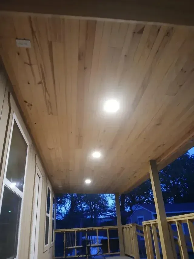 Burleson electrician experts bring comfort and efficiency to outdoor living spaces with precise lighting installations like the one pictured above.