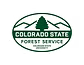 Colorado State Forest Service logo with green tree and mountain emblem