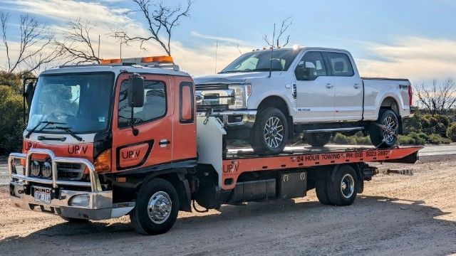 Orange Tow Truck — Mildura, VIC — United Panel Works Orange Tow Truck — Mildura, VIC — United Panel Works