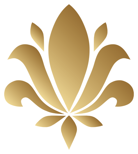 Signet in Form einer goldenen Lotus-Blume